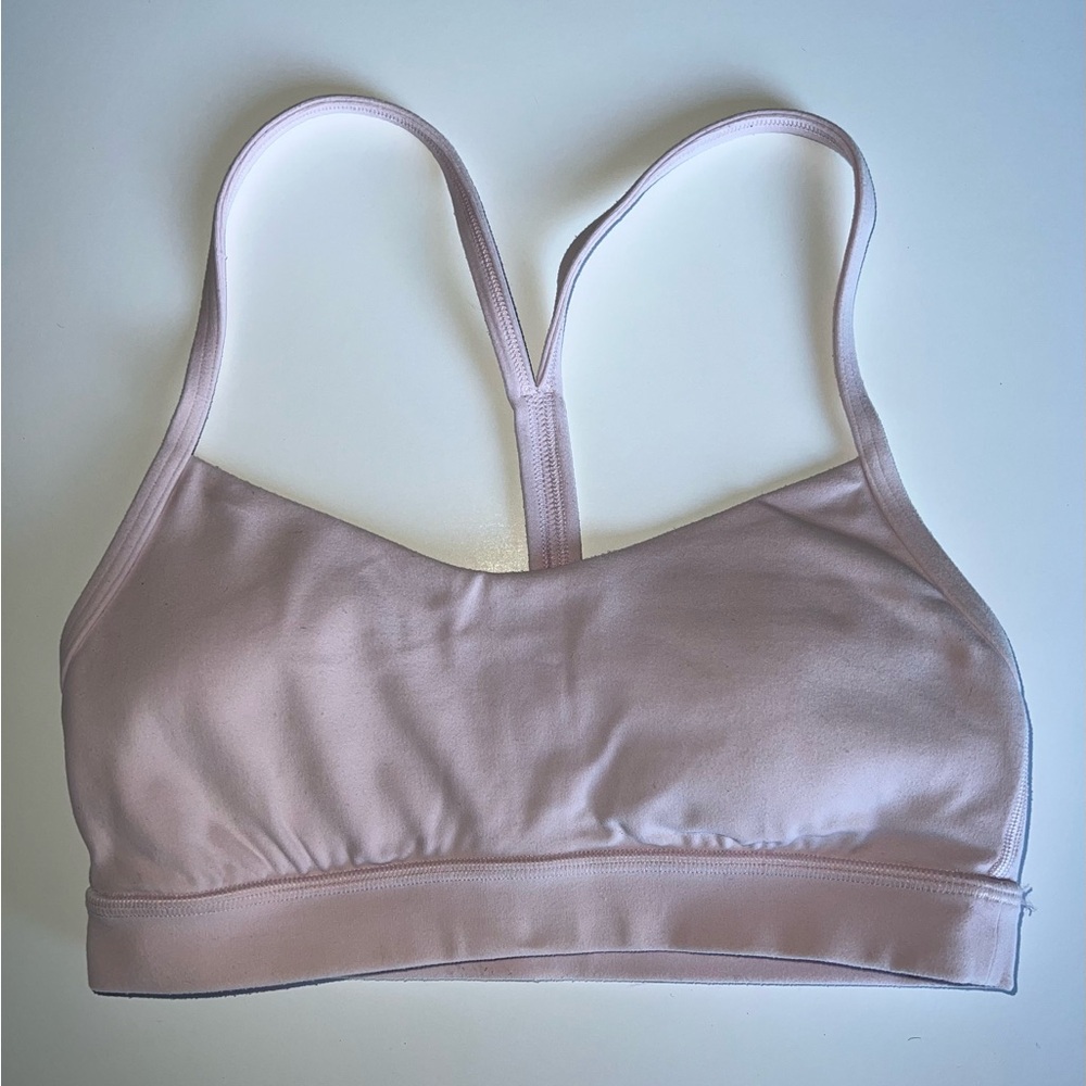 lululemon athletica Flow Y Nulu Sports Bra in Dahlia Mauve